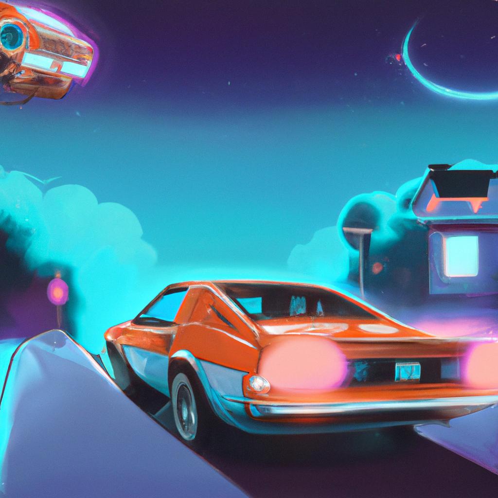 Imagem de capa do post "Sonhar com Carro Sem Freio: Descubra o Significado!" com um desenho digital