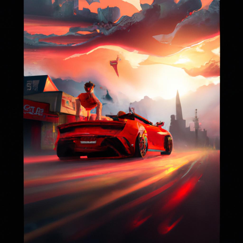 Imagem de capa do post "O Que Significa Sonhar com Carro? Descubra Agora!" com um desenho digital