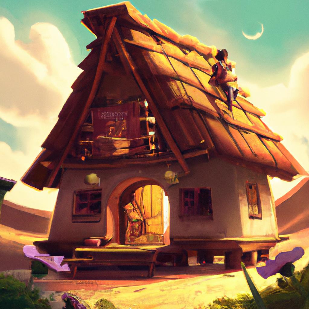 Imagem de capa do post Descubra o Que Significa Sonhar com Casa de Taipa! com um desenho digital