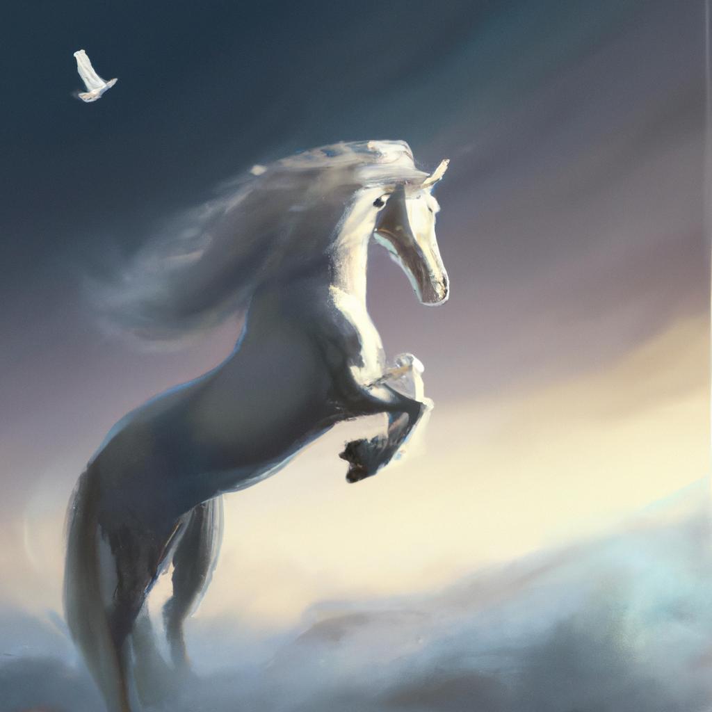 Imagem de capa do post "Descubra o Que Significa Sonhar com Cavalo Branco Correndo!" com um desenho digital