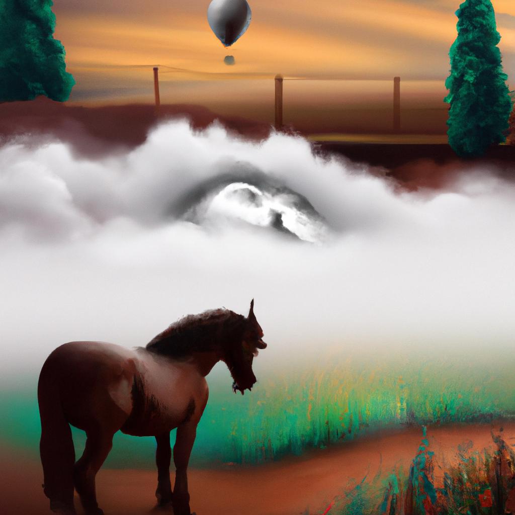 Imagem de capa do post "O Que Significa Sonhar com Cavalo? Descubra Aqui!" com um desenho digital