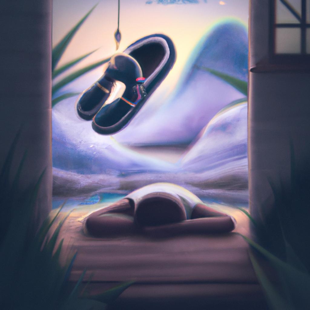 Imagem de capa do post "Descubra o que Significa Sonhar com Chinelo de Dedo!" com um desenho digital