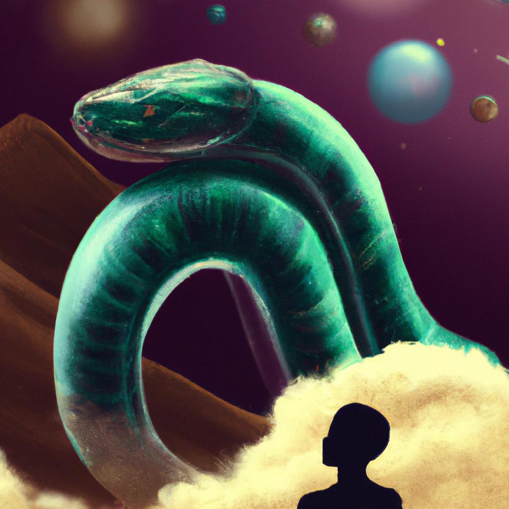 Imagem de capa do post Descubra o que Significa Sonhar com Cobra Filhote! com um desenho digital