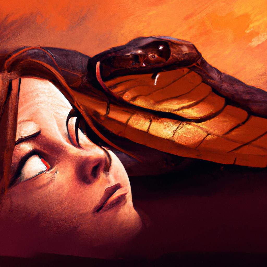 Imagem de capa do post Descubra o Significado de Sonhar com Cobra Picando Alguém com um desenho digital