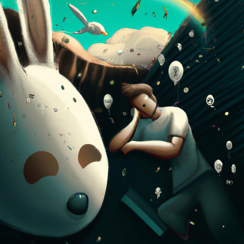 Imagem de capa do post "Descubra o que Significa Sonhar com Coelho!" com um desenho digital