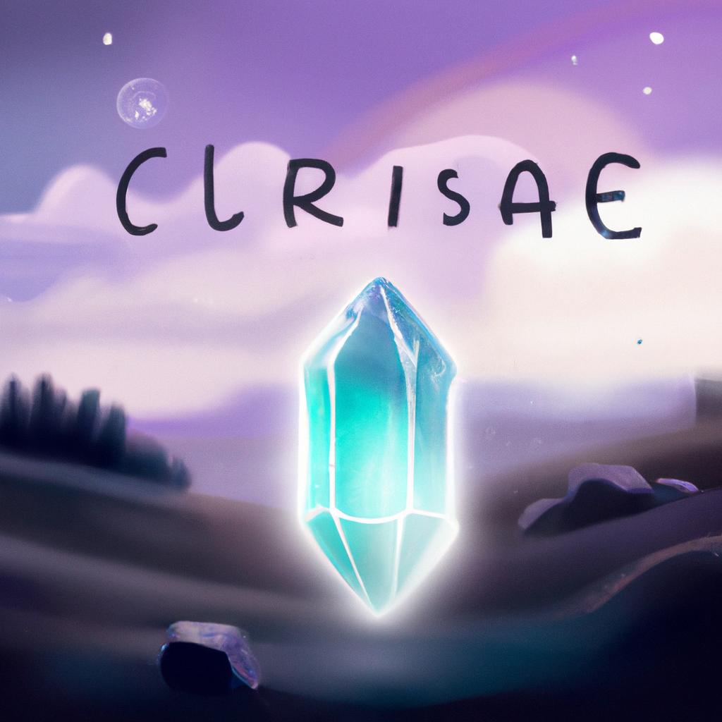 Imagem de capa do post "Descubra o que Significa Sonhar com Cristal!" com um desenho digital
