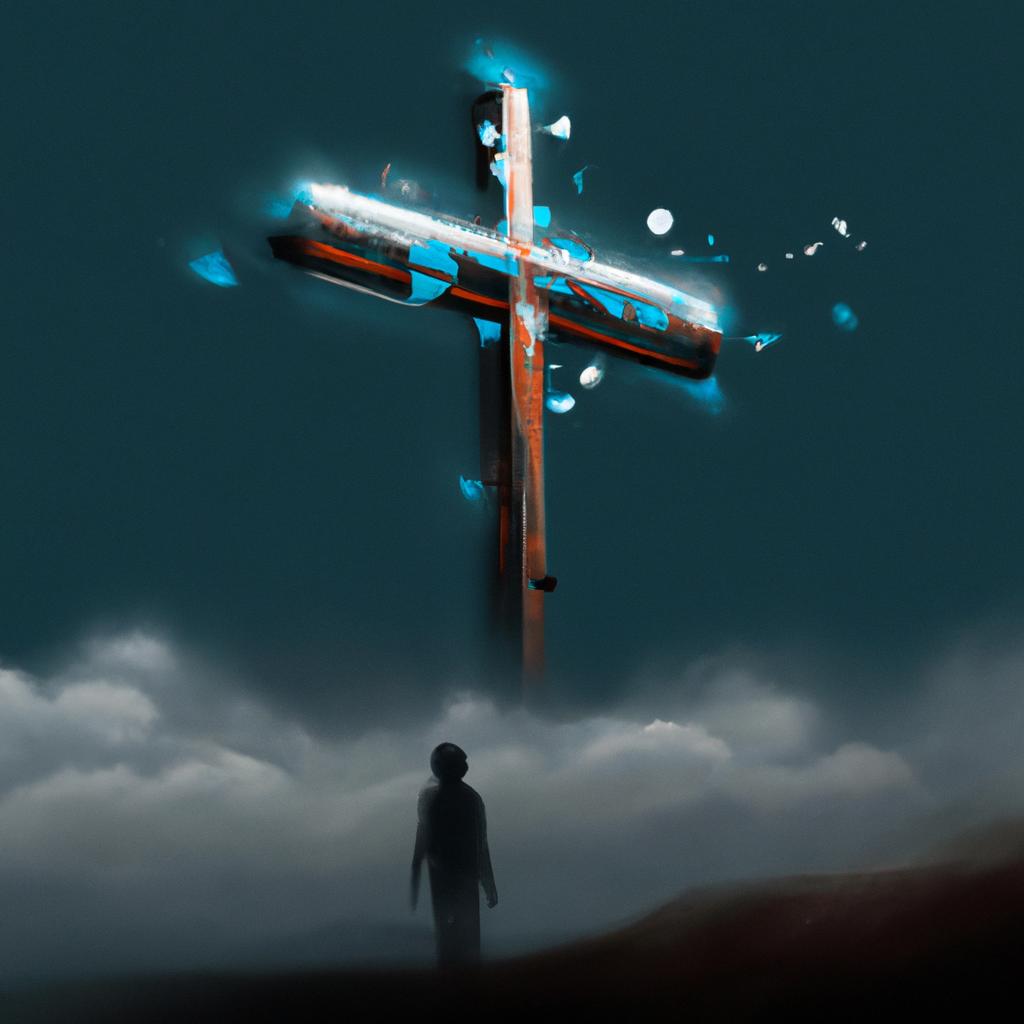 Imagem de capa do post "Cruz no Céu: Descubra o Significado de Sonhos! com um desenho digital
