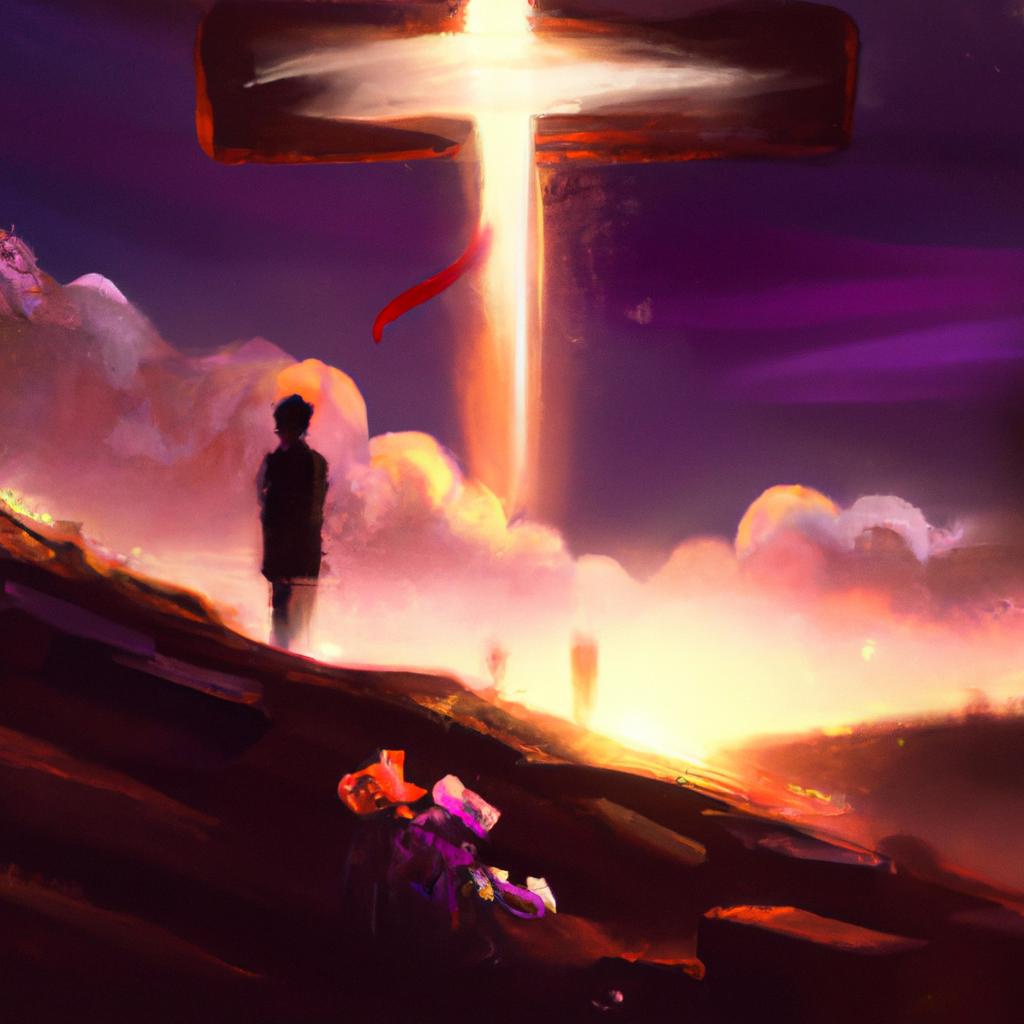 Imagem de capa do post Descubra o que Significa Sonhar com Cruz! com um desenho digital