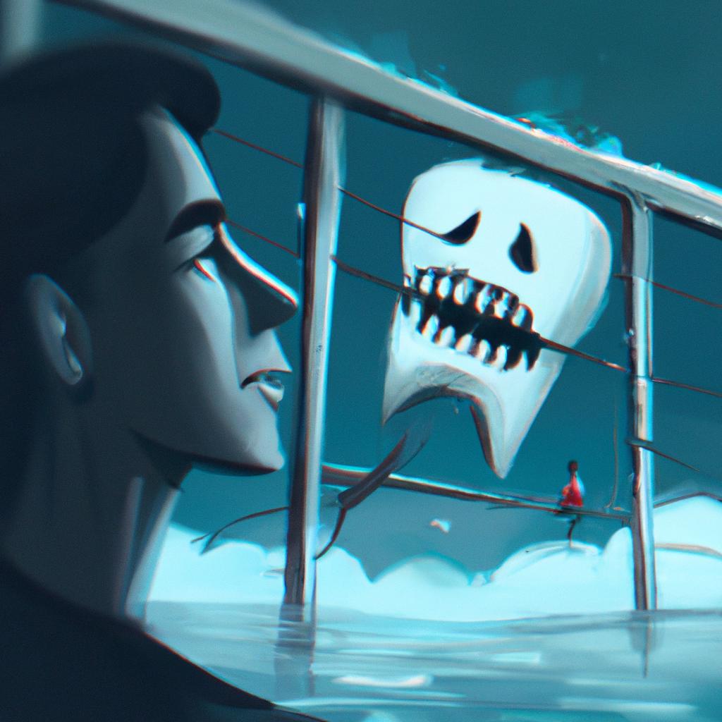 Imagem de capa do post "Descubra o Que Significa Sonhar Com Dente Se Quebrando!" com um desenho digital
