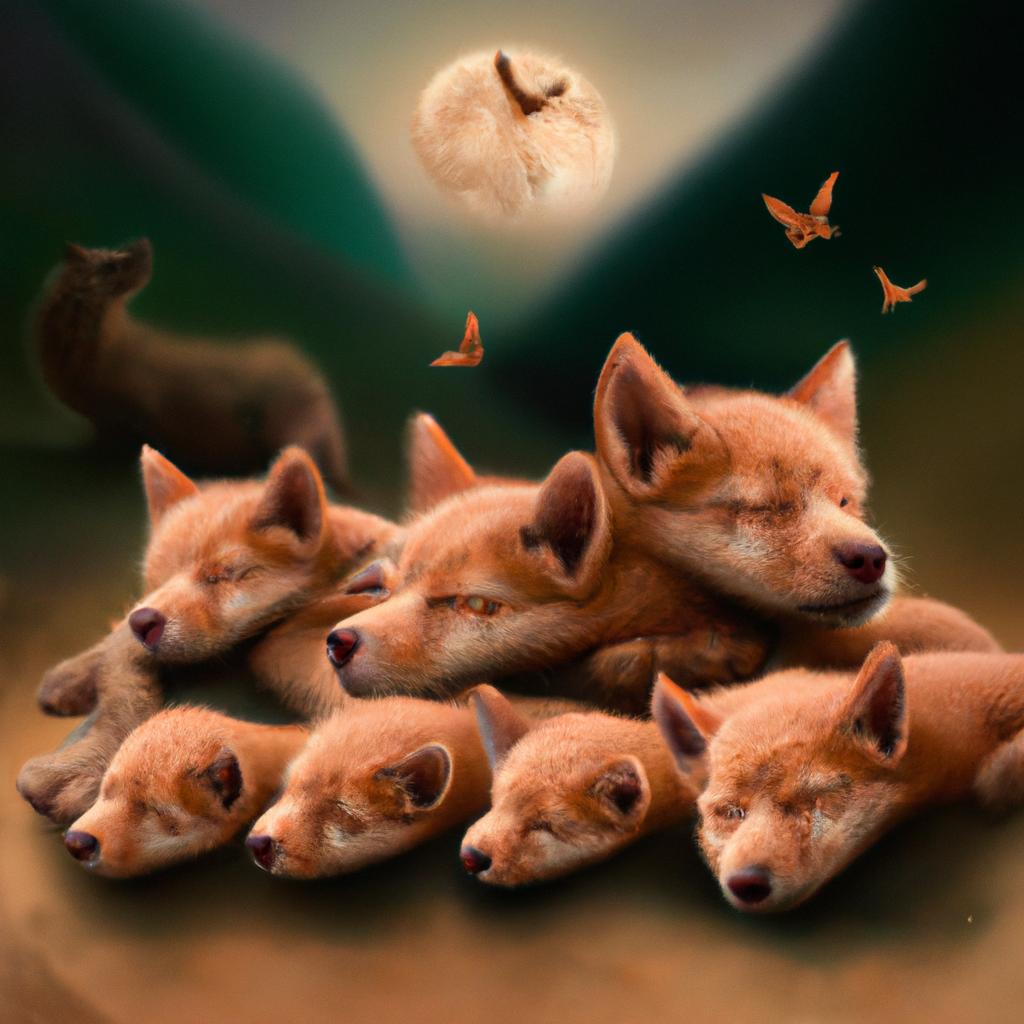 Imagem de capa do post "Descubra o Que Significa Sonhar com Filhotes de Cachorro!" com um desenho digital