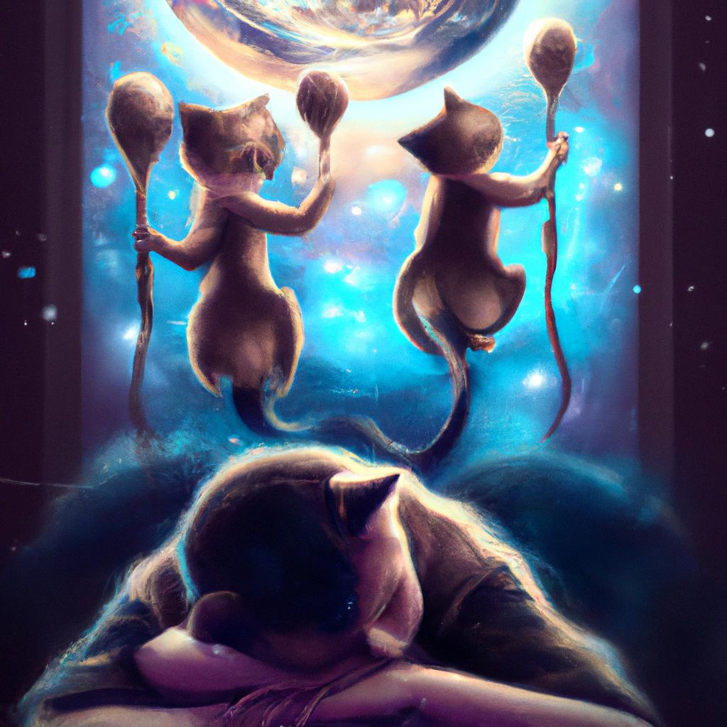 Imagem de capa do post Descubra o que Significa Sonhar com Filhotes de Gato! com um desenho digital