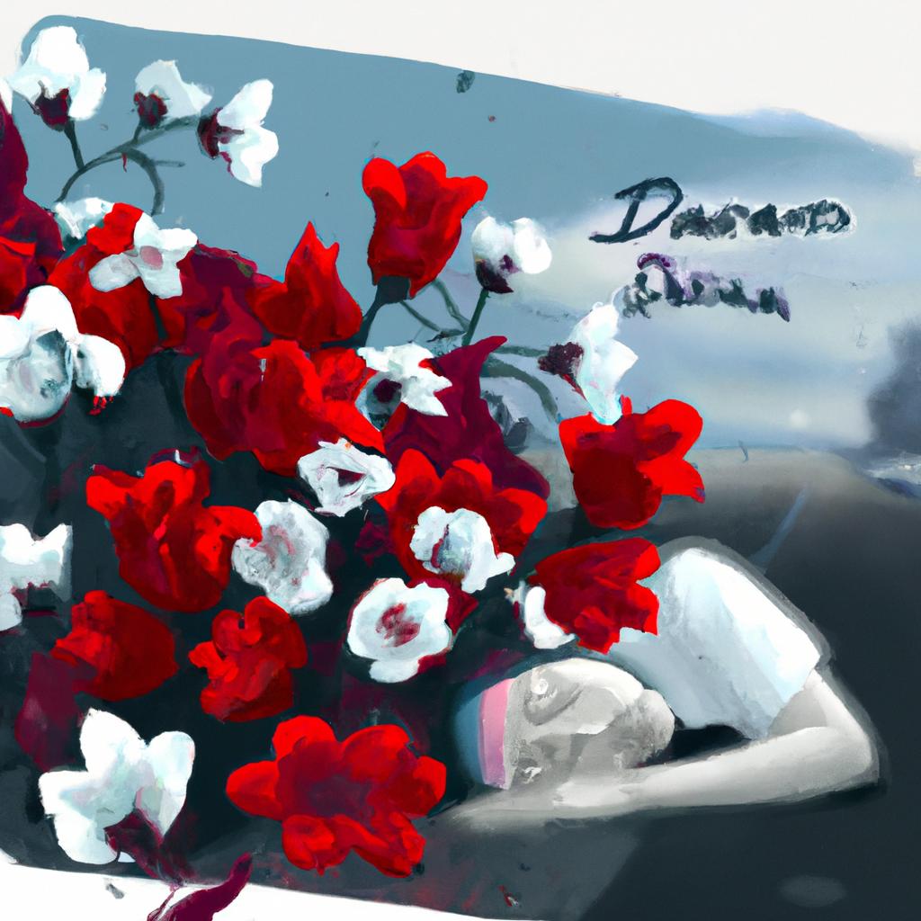 Imagem de capa do post Descubra o Que Significa Sonhar com Flores Branca e Vermelha! com um desenho digital