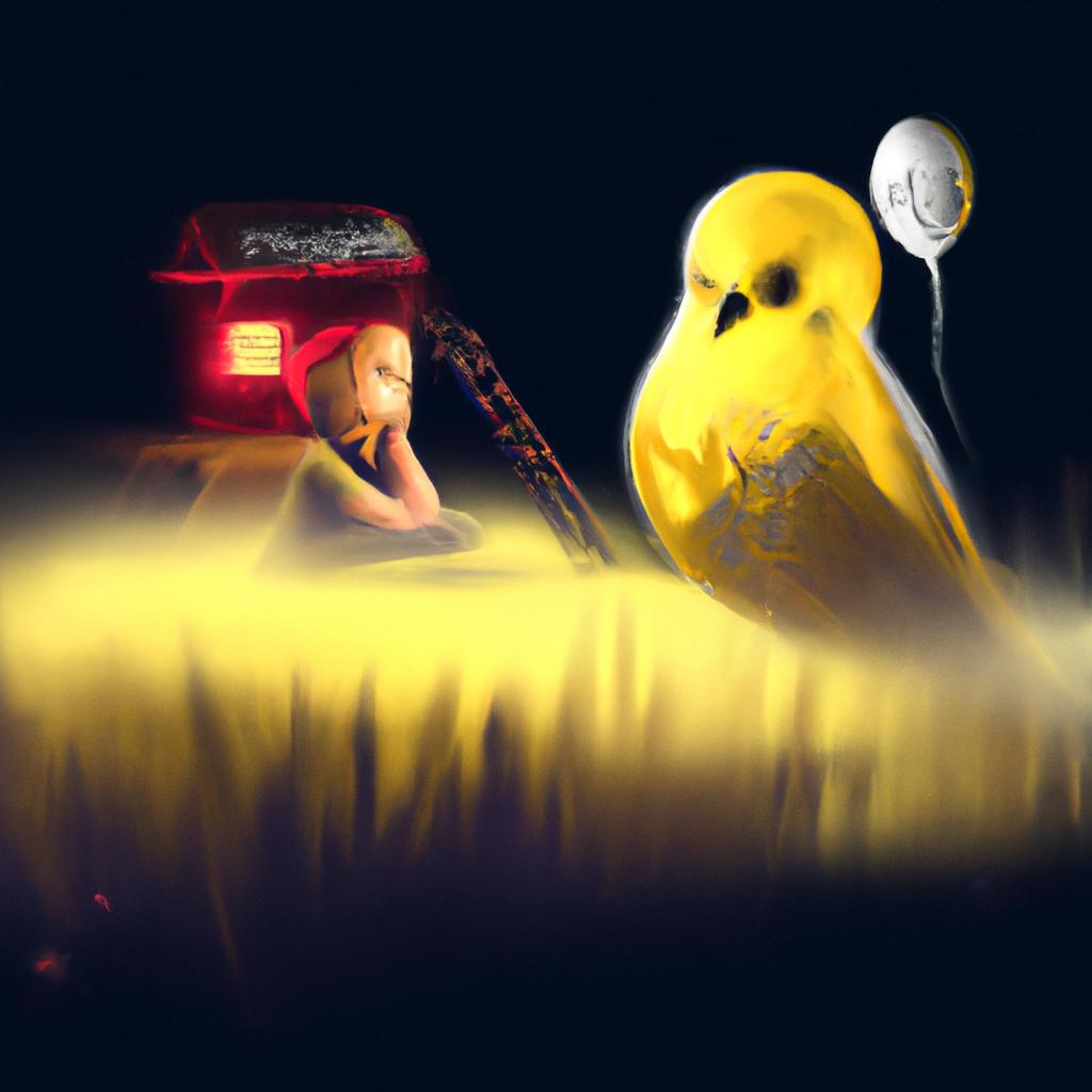 Imagem de capa do post "O Que Significa Sonhar com Galinha Amarela? Descubra!" com um desenho digital