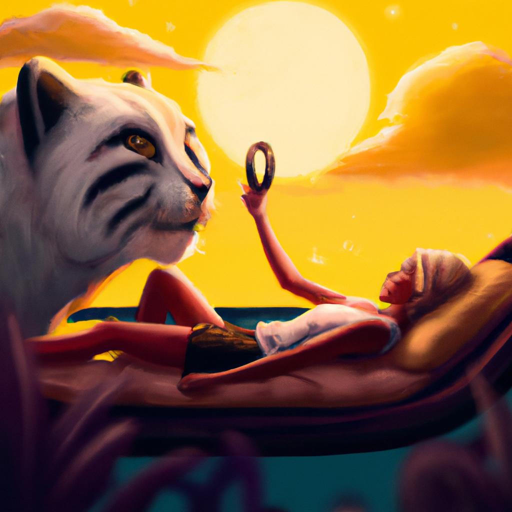 Imagem de capa do post "O que Significa Sonhar com Gato Te Arranhando? Descubra!" com um desenho digital