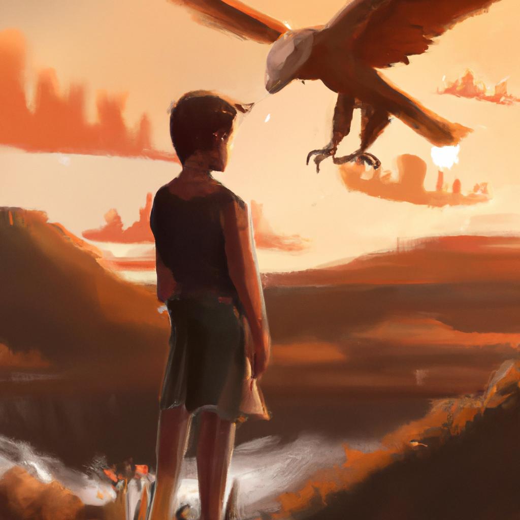 Imagem de capa do post "Descubra o que Significa Sonhar com Gavião !" com um desenho digital