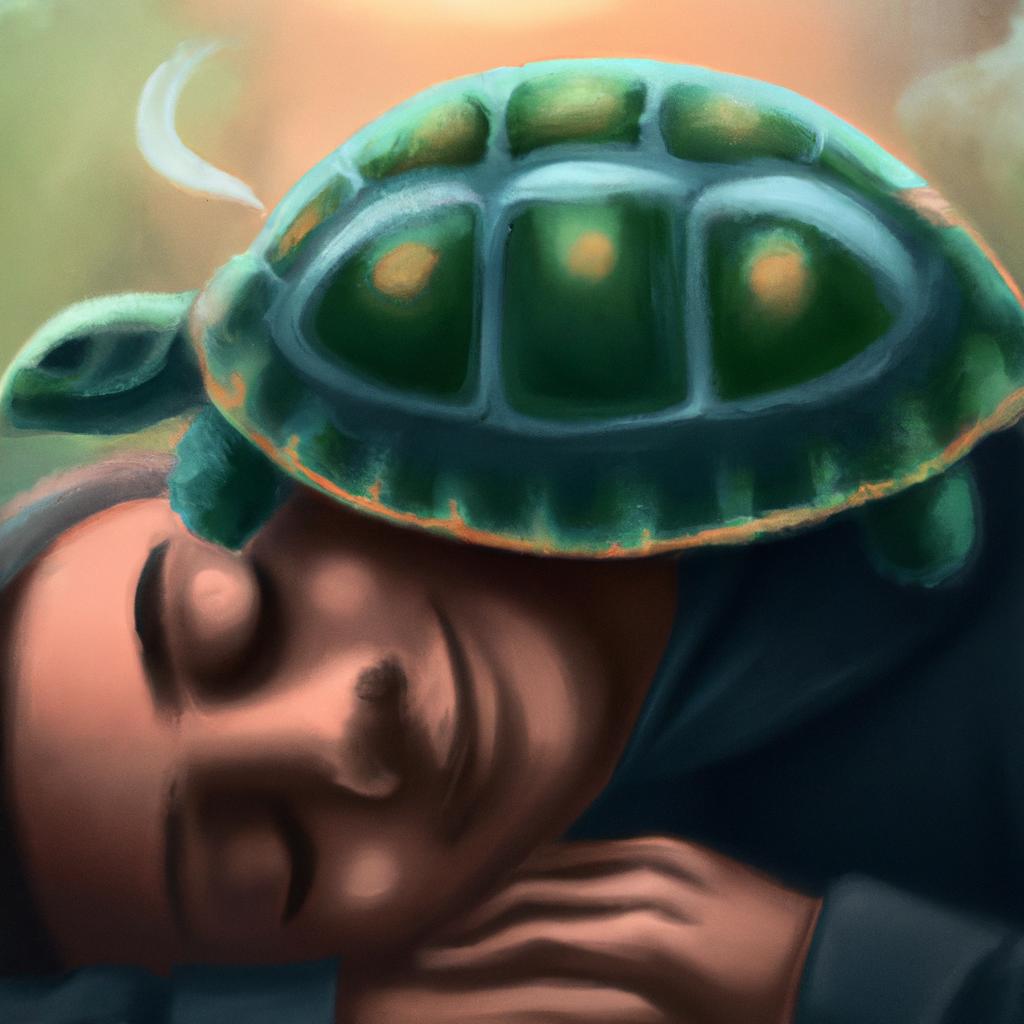 Imagem de capa do post "Descubra O Que Significa Sonhar Com Jabuti!" com um desenho digital
