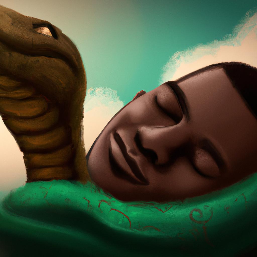 Imagem de capa do post Descubra o que Sonhar com Jiboia Significa! com um desenho digital