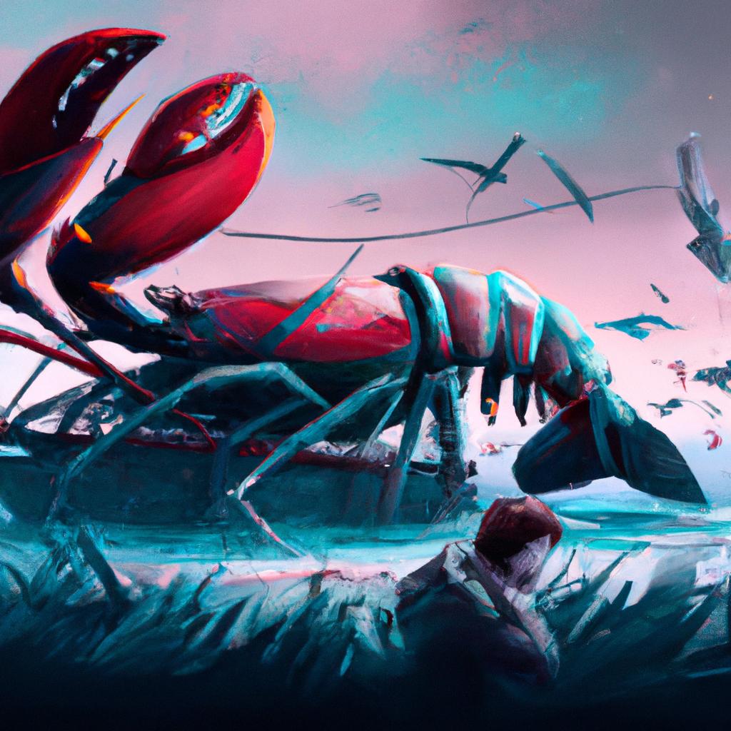 Imagem de capa do post "O Que Significa Sonhar com Lagosta? Descubra Aqui!" com um desenho digital
