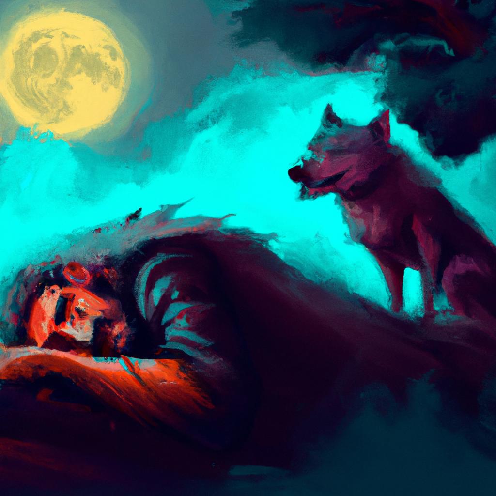 Imagem de capa do post O Que Significa Sonhar com Lobo Atacando? Descubra! com um desenho digital