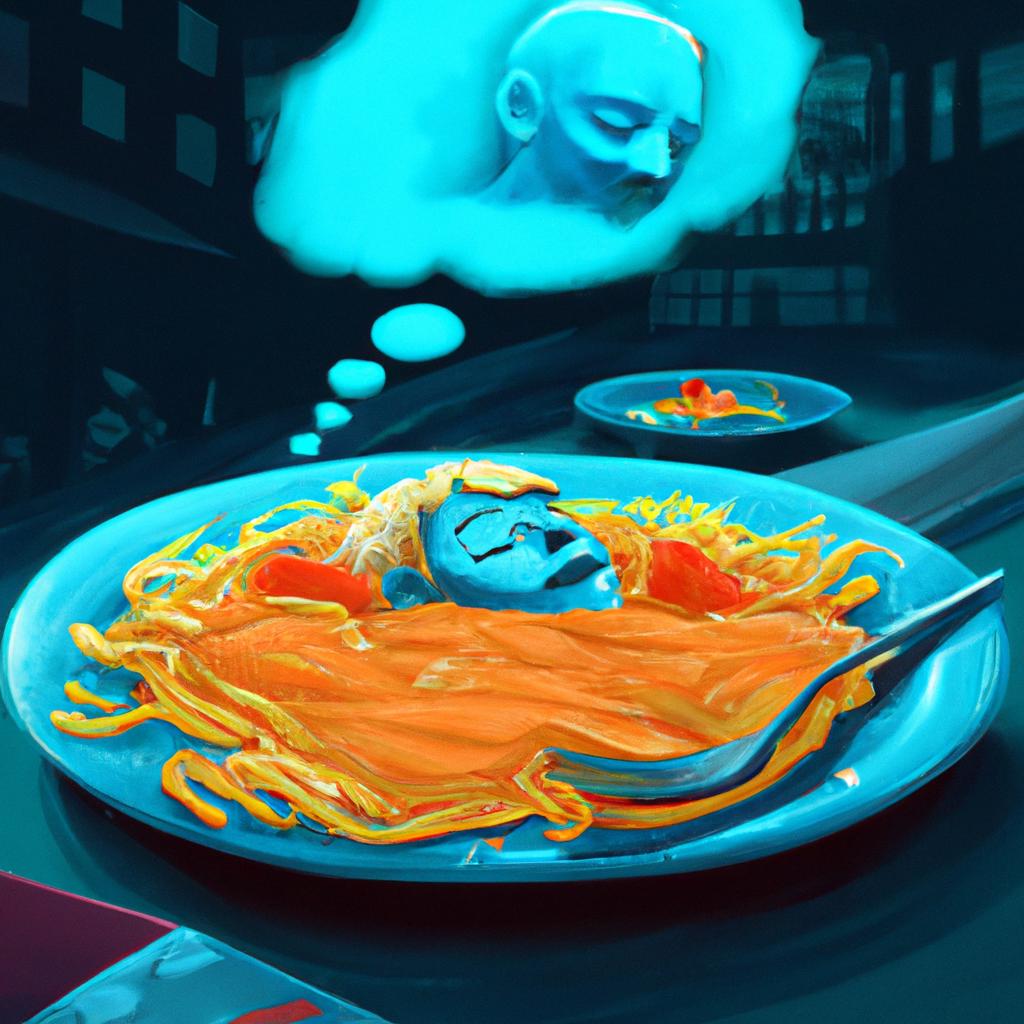 Imagem de capa do post "O que Significa Sonhar com Macarrão Cru? Descubra!" com um desenho digital
