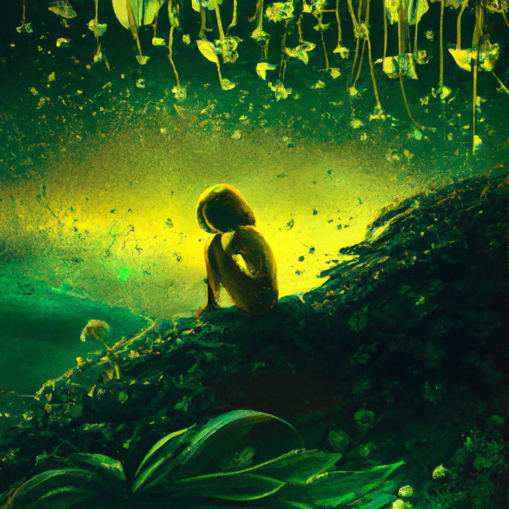 Imagem de capa do post "O Que Significa Sonhar com Manga Verde? Descubra Agora!" com um desenho digital