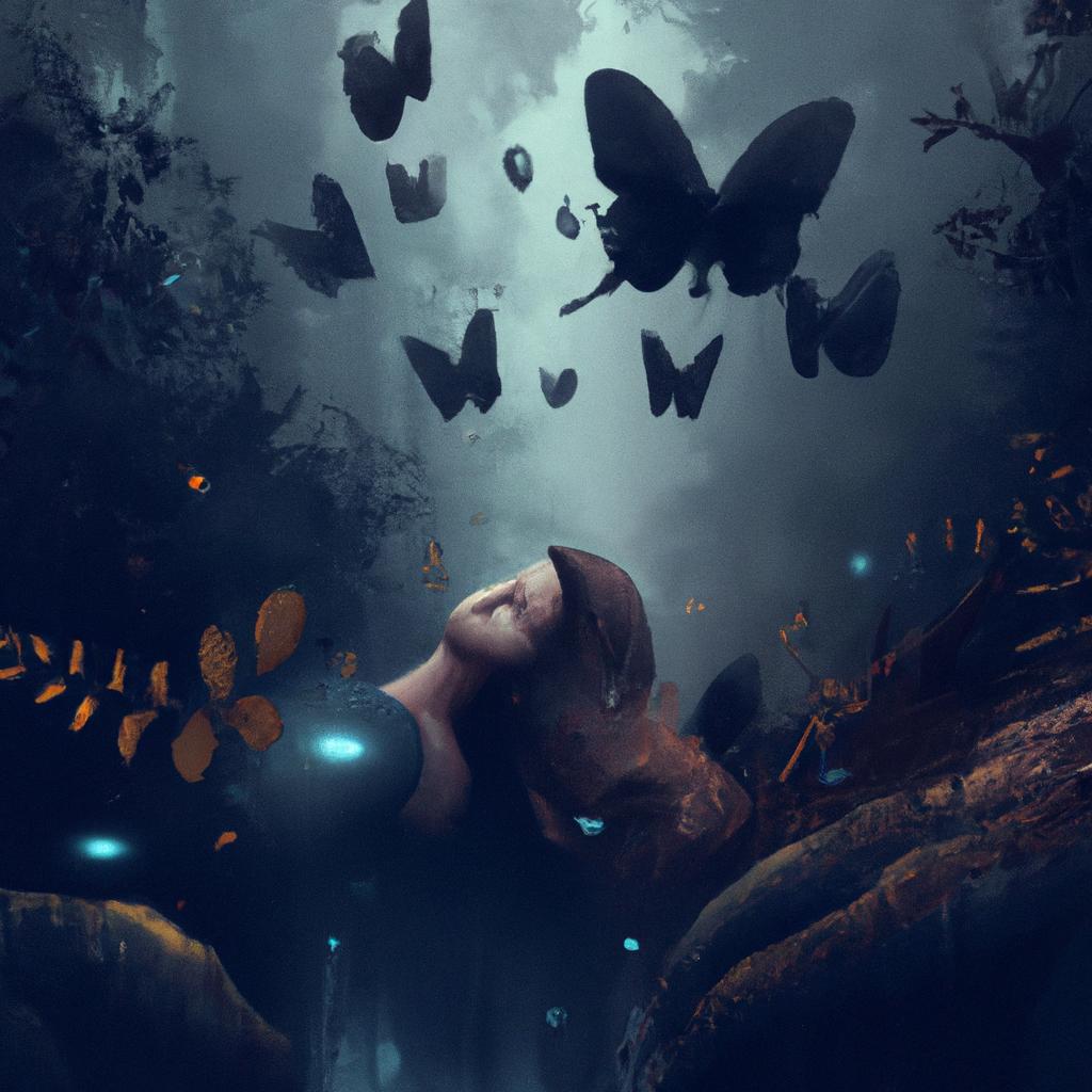 Imagem de capa do post "O Que Significa Sonhar Com Mariposa? Descubra Agora!" com um desenho digital