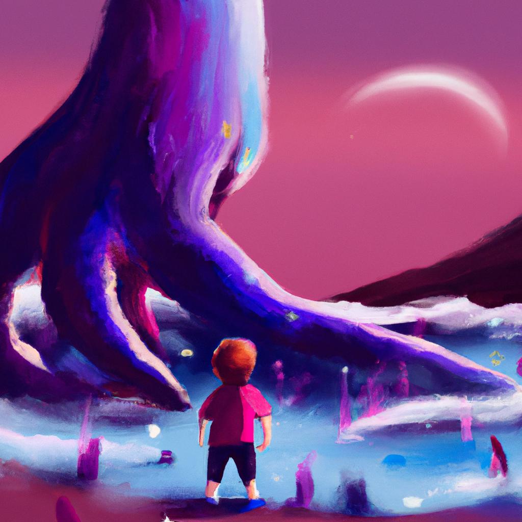 Imagem de capa do post "O Que Significa Sonhar com Monstro? Descubra Aqui!" com um desenho digital