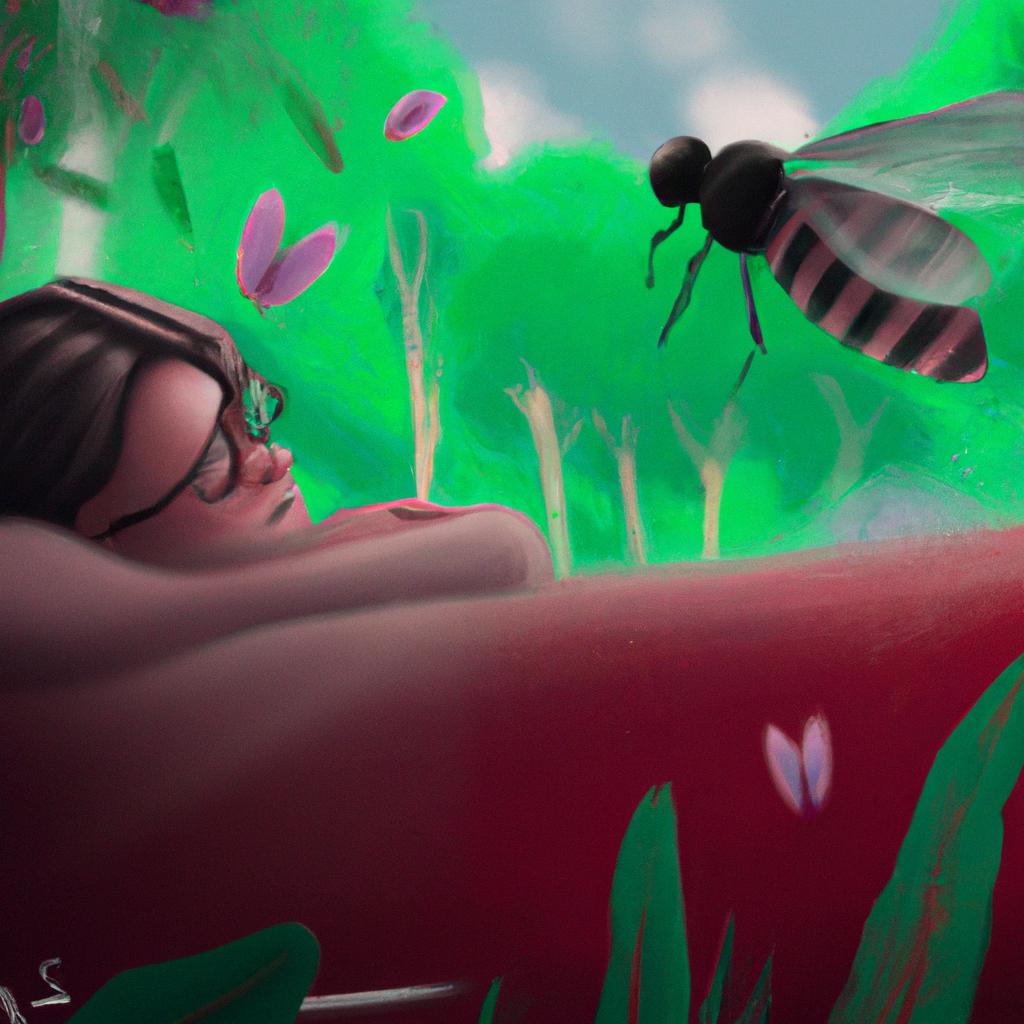 Imagem de capa do post "O Que Significa Sonhar com Mosca? Descubra Agora!" com um desenho digital