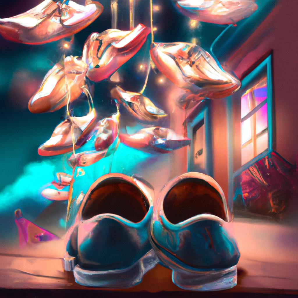 Imagem de capa do post "O Que Significa Sonhar Com Muitos Sapatos? Descubra o Seu Significado!" com um desenho digital