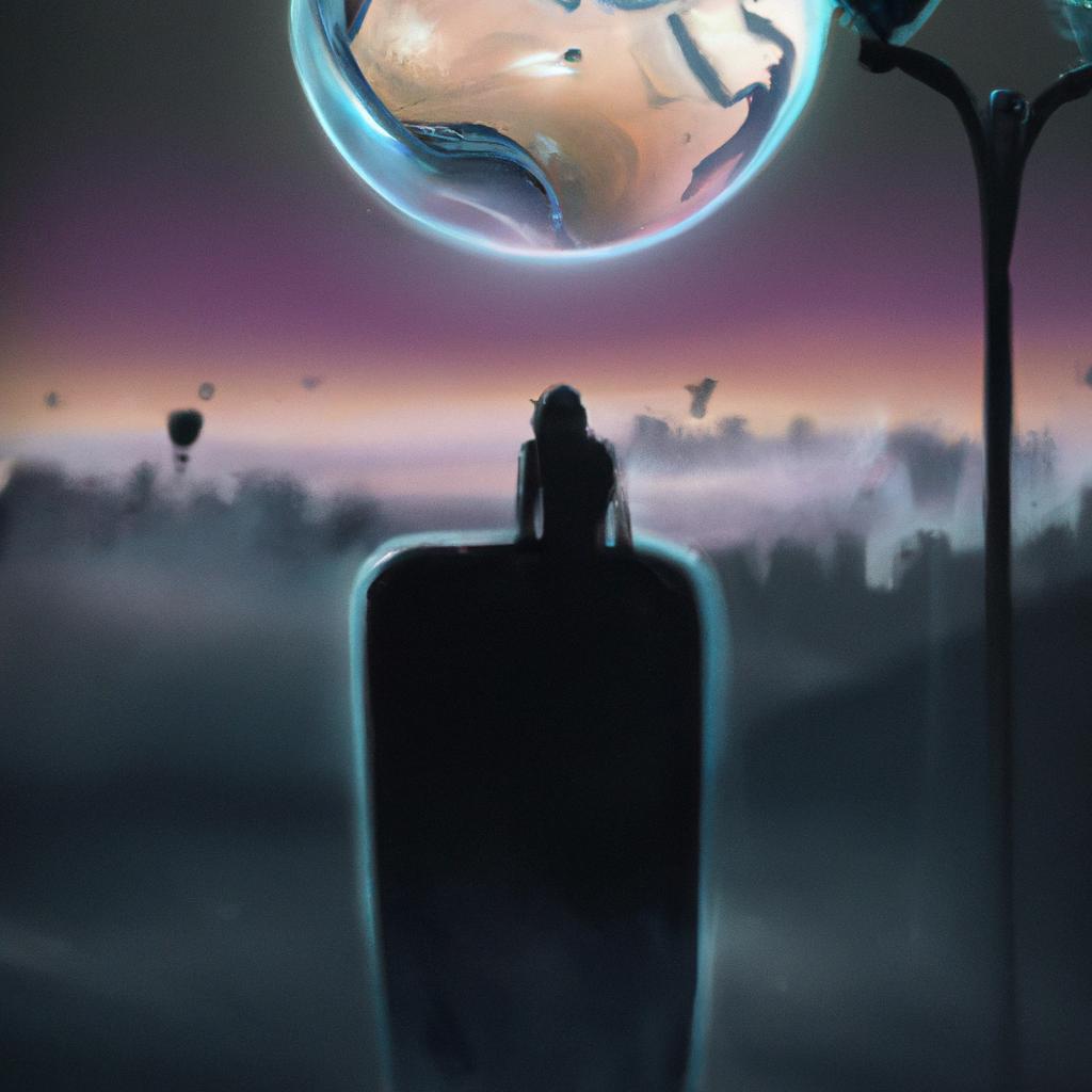 Imagem de capa do post "O Que Significa Sonhar com Mundo Acabando? Descubra!" com um desenho digital