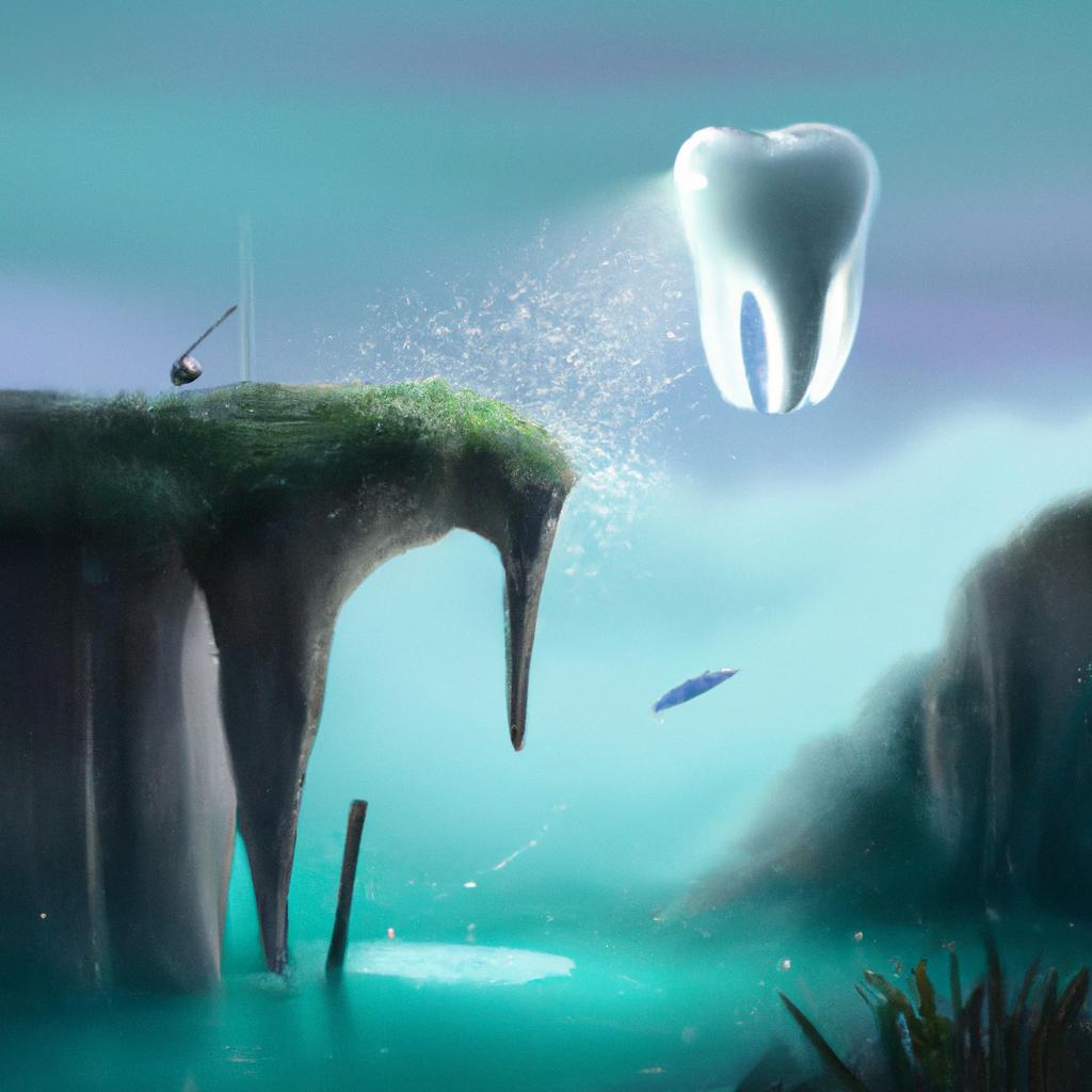 Imagem de capa do post "Descubra o que Significa Sonhar com o Dente Caindo!" com um desenho digital