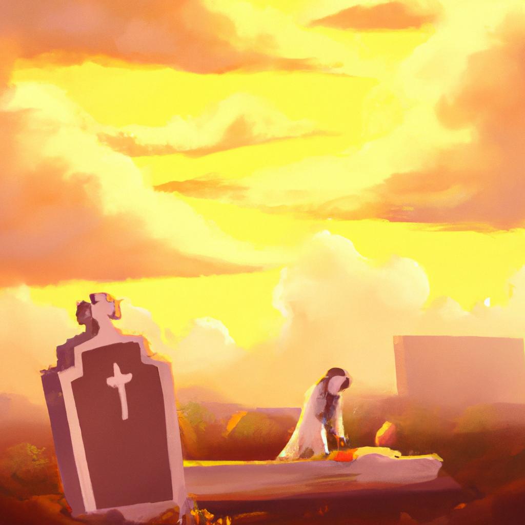 Imagem de capa do post "O Que Significa Sonhar com o Marido Morto? Descubra!" com um desenho digital