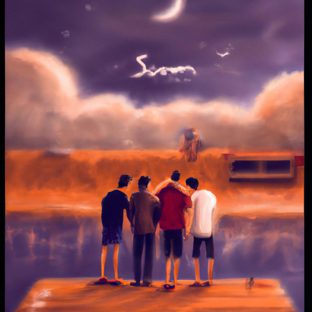 Imagem de capa do post "O Que Significa Sonhar com os Amigos: Descubra Nesse Post!" com um desenho digital