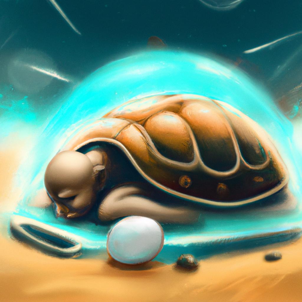 Imagem de capa do post Sonhar com Ovo de Tartaruga: Descubra o Significado! com um desenho digital