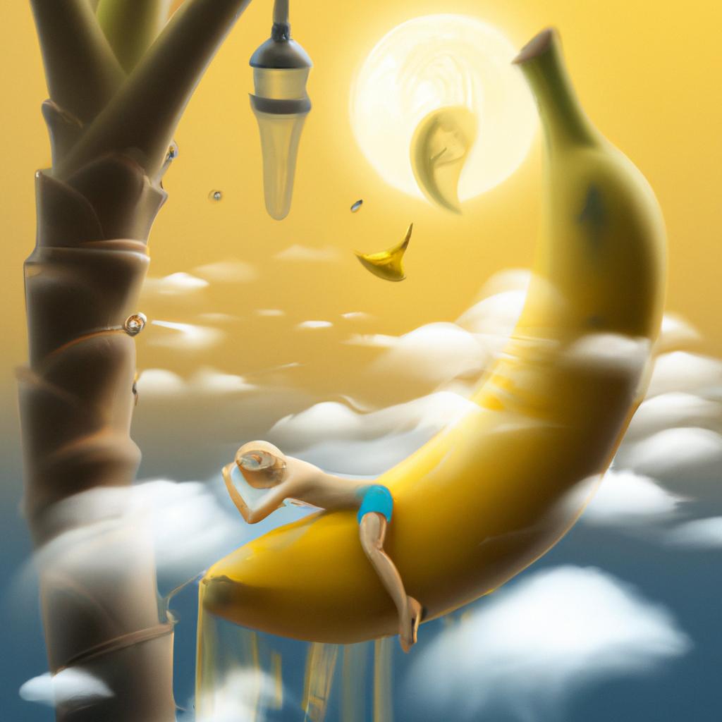 Imagem de capa do post "Descubra o que Significa Sonhar com Pé de Bananeira!" com um desenho digital