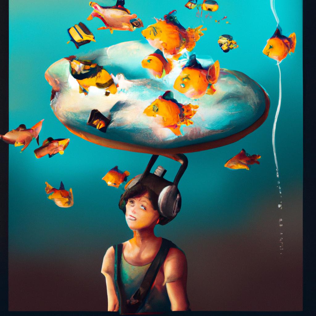 Imagem de capa do post Descubra o que Significa Sonhar com Muitos Peixes! com um desenho digital