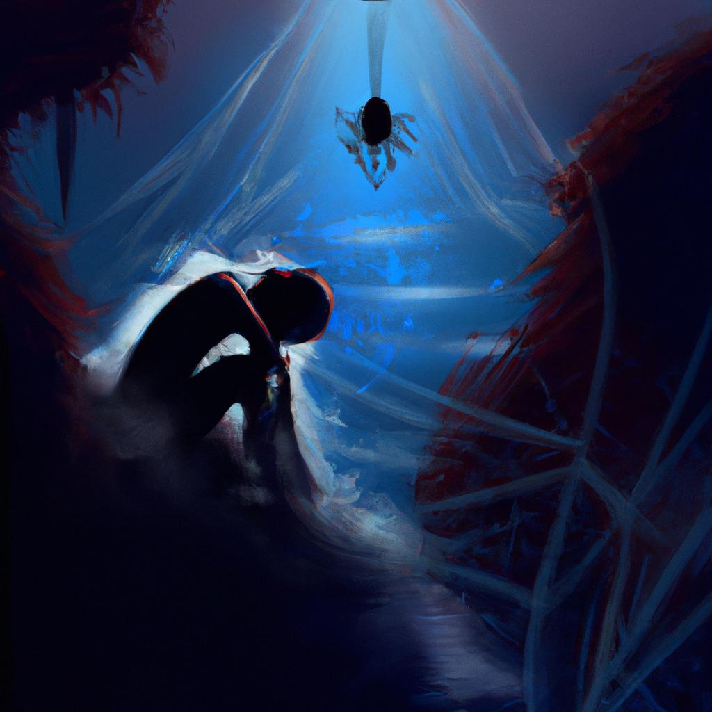 Imagem de capa do post "Descubra o Que Significa Sonhar com Picada de Aranha!" com um desenho digital