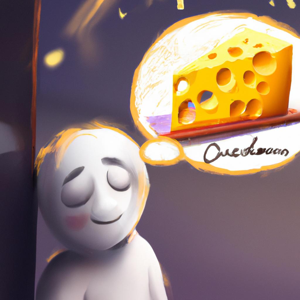 Imagem de capa do post "O Que Significa Sonhar com Queijo Branco? Descubra Aqui!" com um desenho digital