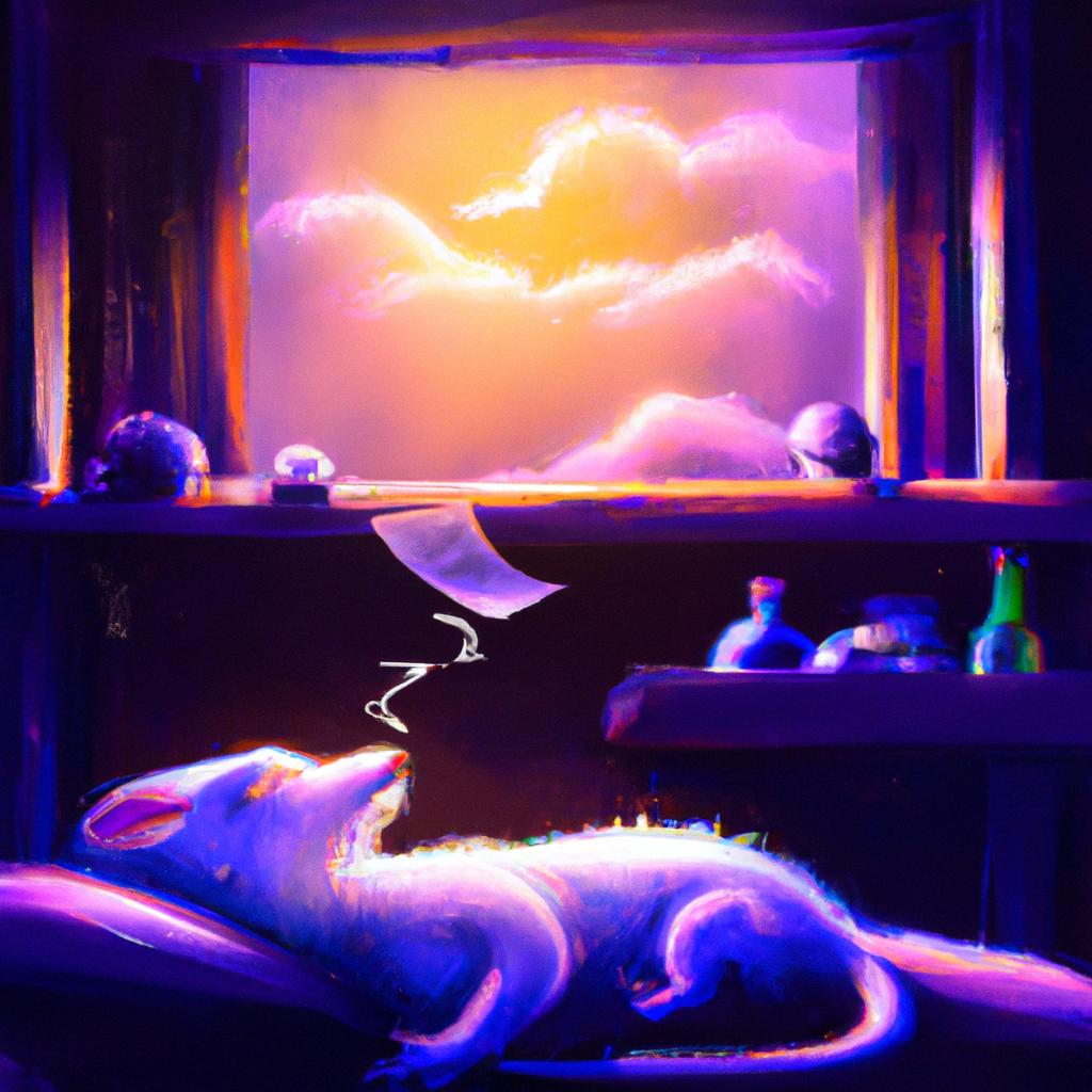 Imagem de capa do post "Descubra o que Significa Sonhar com Rato Morto!" com um desenho digital
