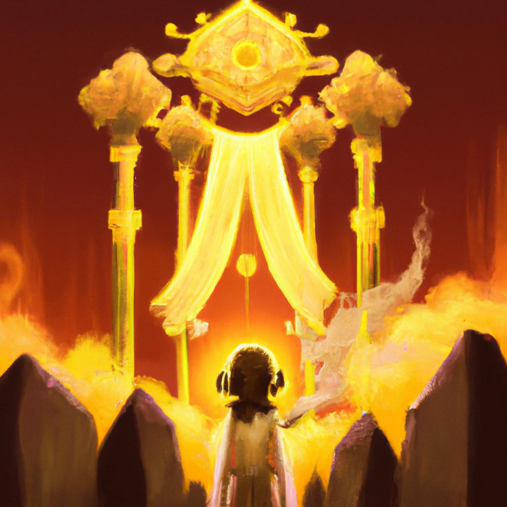 Imagem de capa do post "Descubra o Que Significa Sonhar com Ritual - Uma Abordagem Interessante!" com um desenho digital
