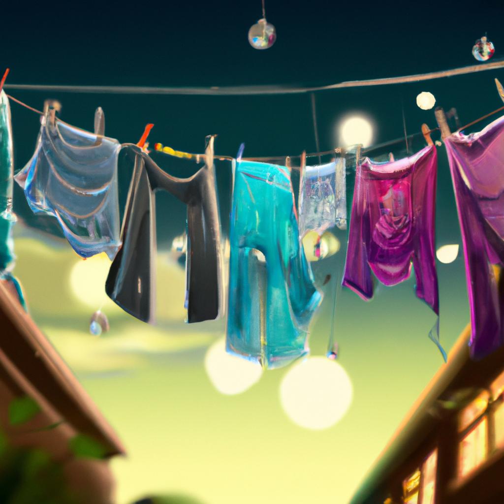 Imagem de capa do post "O Que Significa Sonhar com Roupas no Varal? Descubra!" com um desenho digital