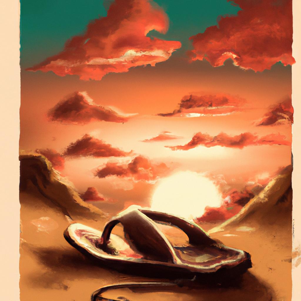Imagem de capa do post "Descubra o Que Significa Sonhar com Sandália Quebrada!" com um desenho digital