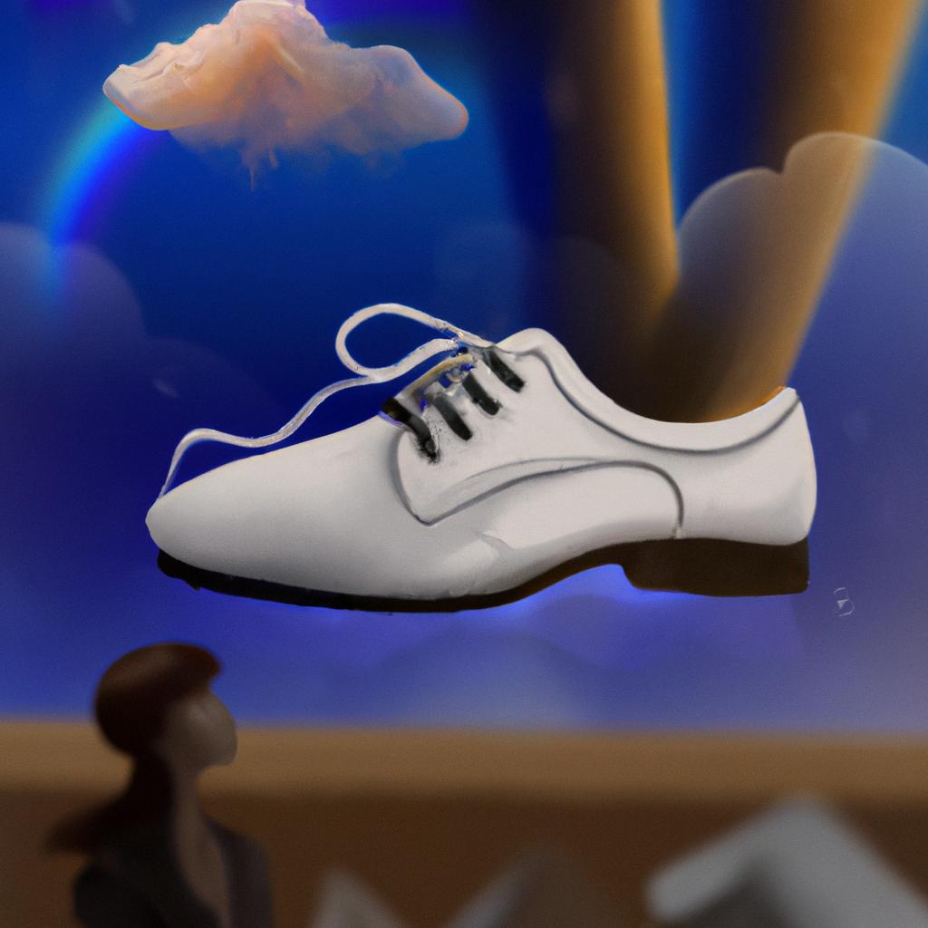 Imagem de capa do post "O que Significa Sonhar com Sapato Branco? Descubra Aqui!" com um desenho digital