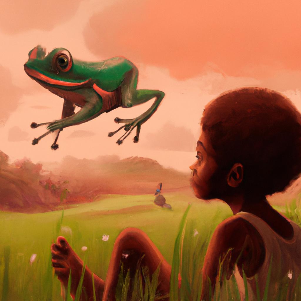 Imagem de capa do post Sapo Correndo: O Que Significa Sonhar Com Isso? com um desenho digital