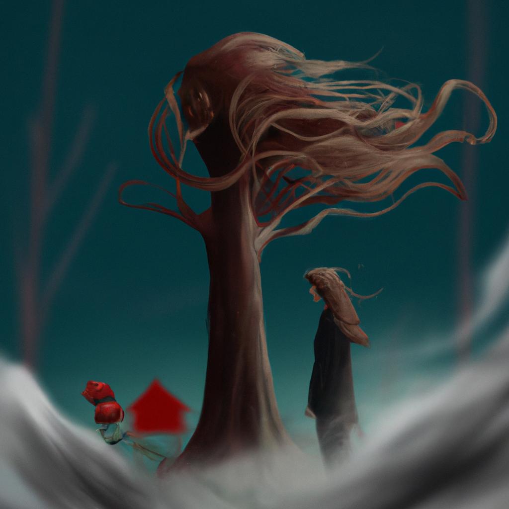 Imagem de capa do post "Descubra o Que Significa Sonhar com Temporal!" com um desenho digital