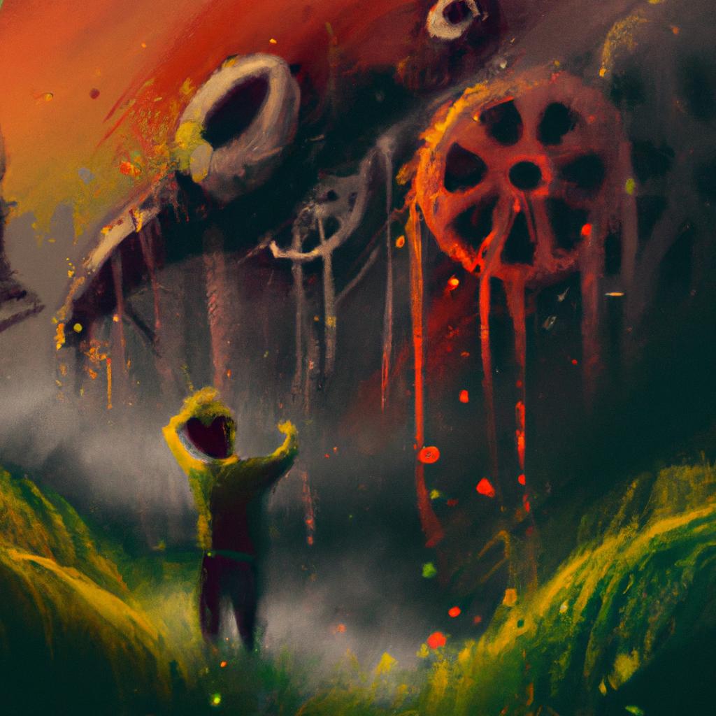 Imagem de capa do post "Descubra o Que Significa Sonhar com Terror!" com um desenho digital