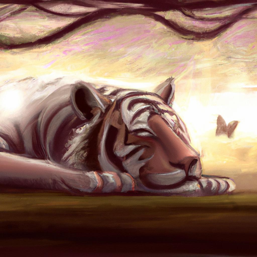 Imagem de capa do post Descubra o Que Significa Sonhar com Tigre Branco! com um desenho digital