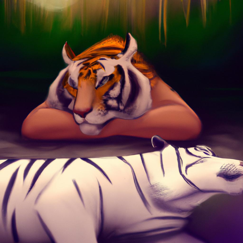 desenho digital com oo que significa sonhar com tigre branco