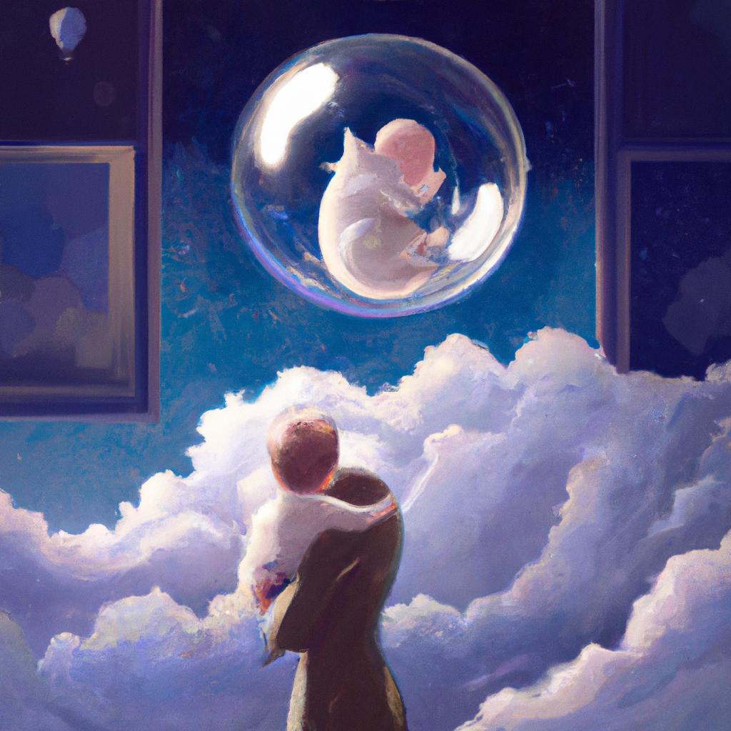 Imagem de capa do post "Descubra o que Significa Sonhar com um Bebê!" com um desenho digital