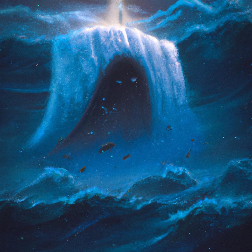 Imagem de capa do post "O Que Significa Sonhar com um Tsunami? Descubra Agora!" com um desenho digital